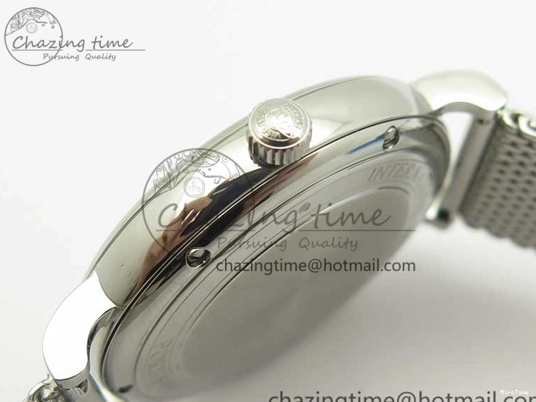 MIROTIME 0414 Portofino Automatic SS MKF 1:1 Best Edition White Dial On SS Mesh Bracelet A2892 V TechFriendly 7205